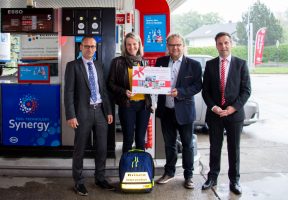 Die Nothilfe Freiberg gewinnt 1.500 Euro Tankguthaben.