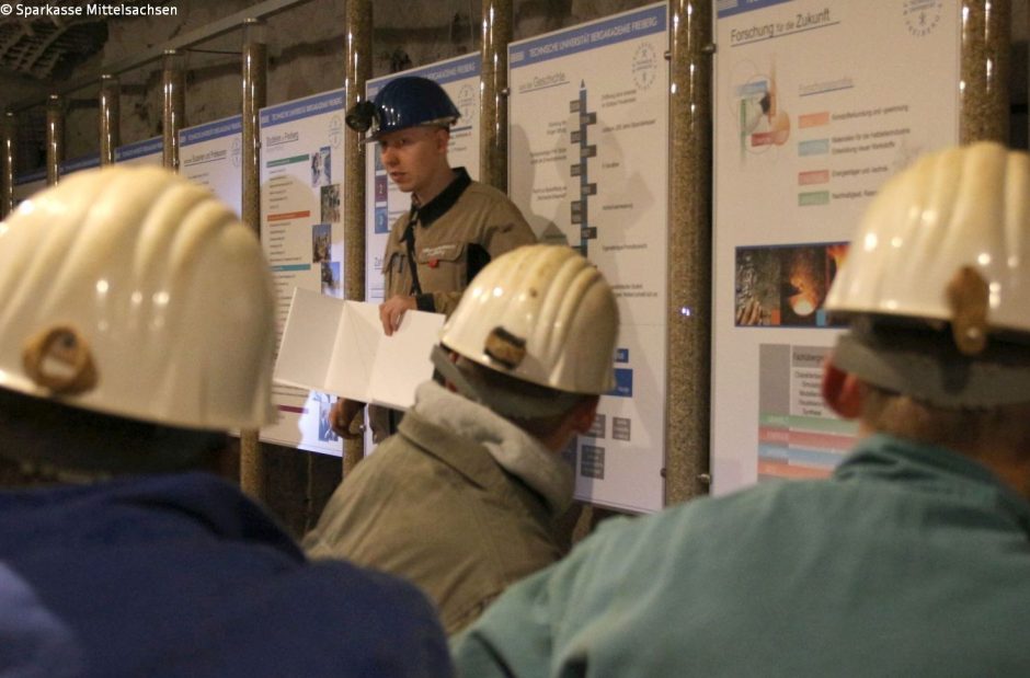 Was machen die Markscheider im Silberbergwerk Freiberg?