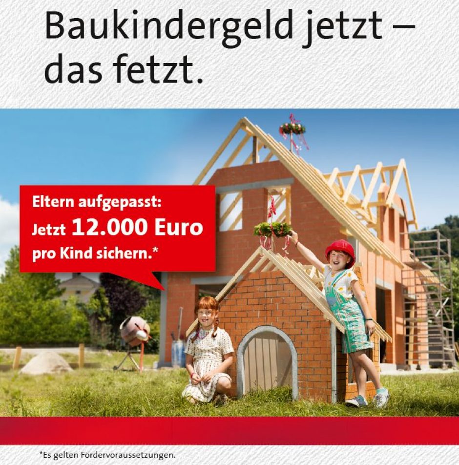 Vom Baukindergeld profitieren.