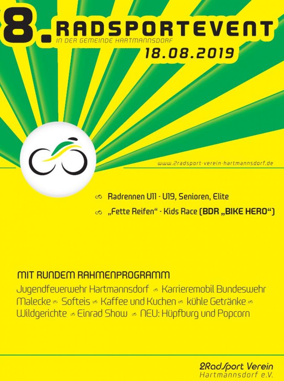 8. Radsportevent in Hartmannsdorf