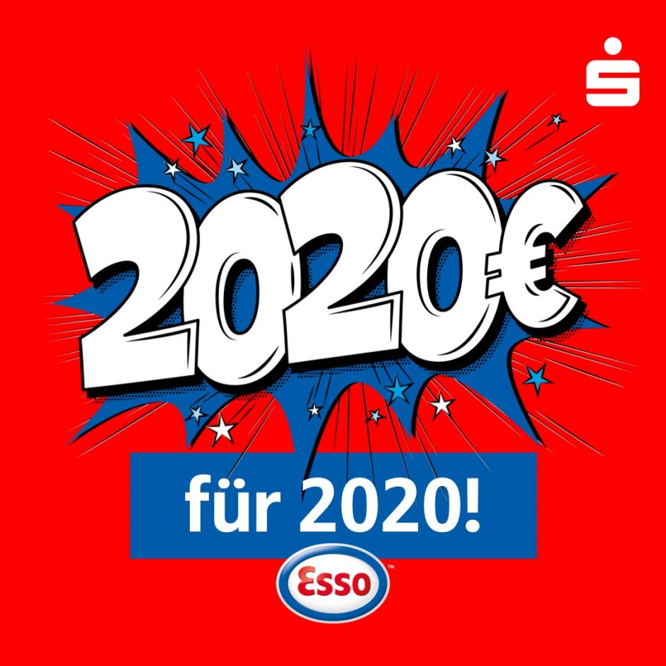 Gewinnspiel mit Esso – täglich 2.020 Euro gewinnen!