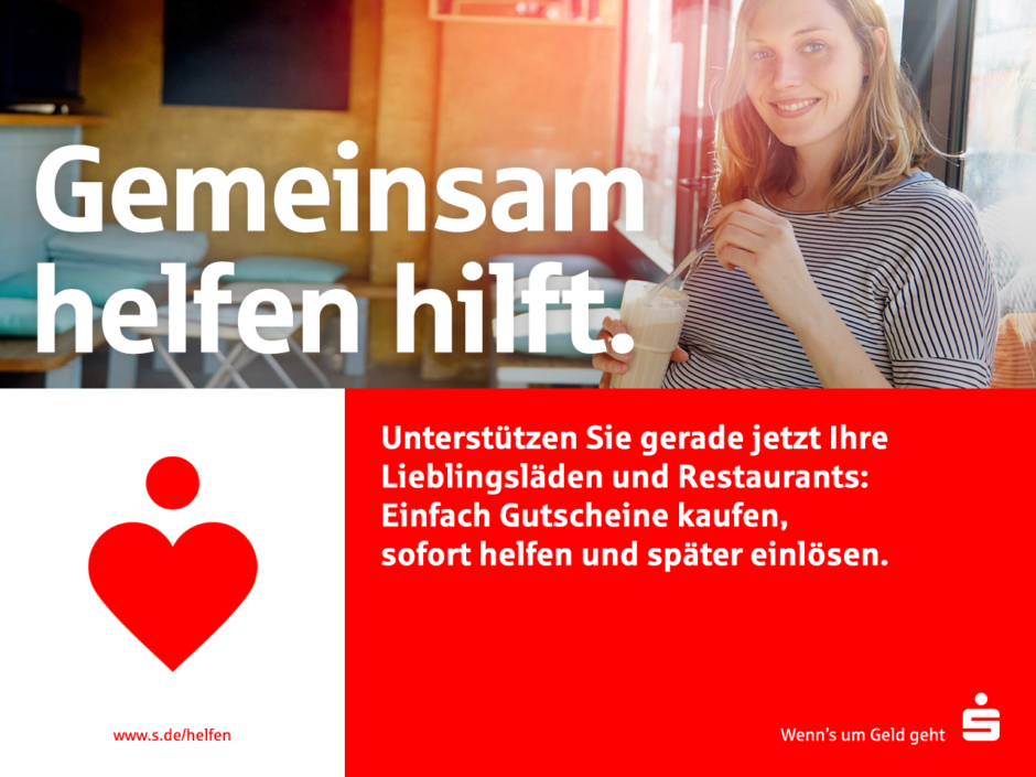 Helfen Sie Ihrem Lieblingsladen: Mit Gutscheinen Gutes tun.