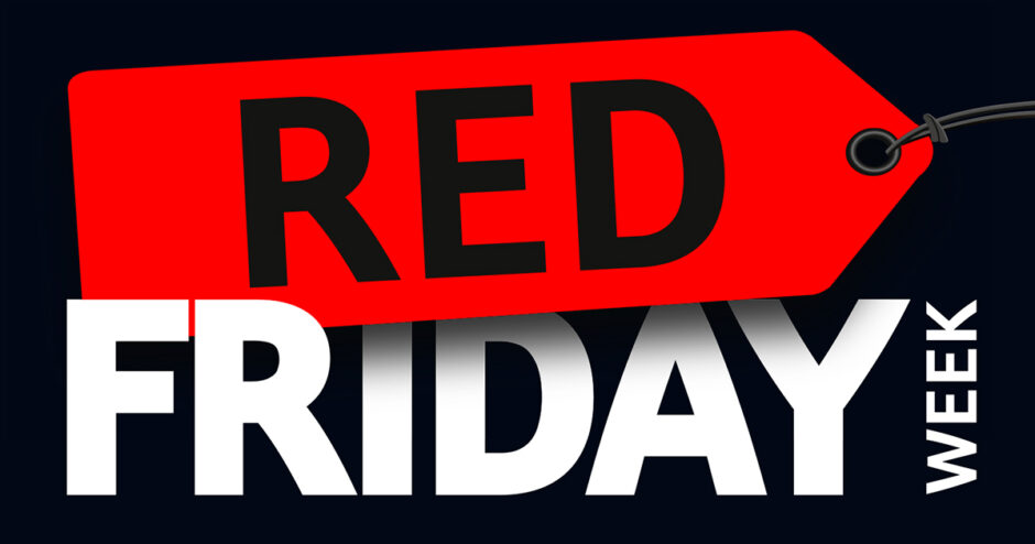 Black FriDAY? Nein! Bei uns ist Red Friday WEEK.