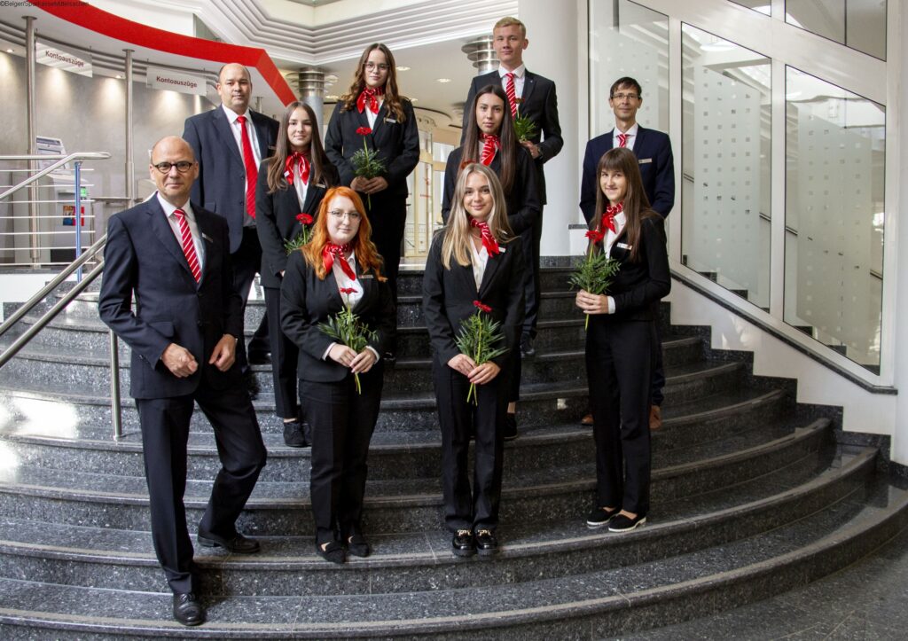 Sparkasse Mittelsachsen begrüßt ihre Banker von Willkommen im