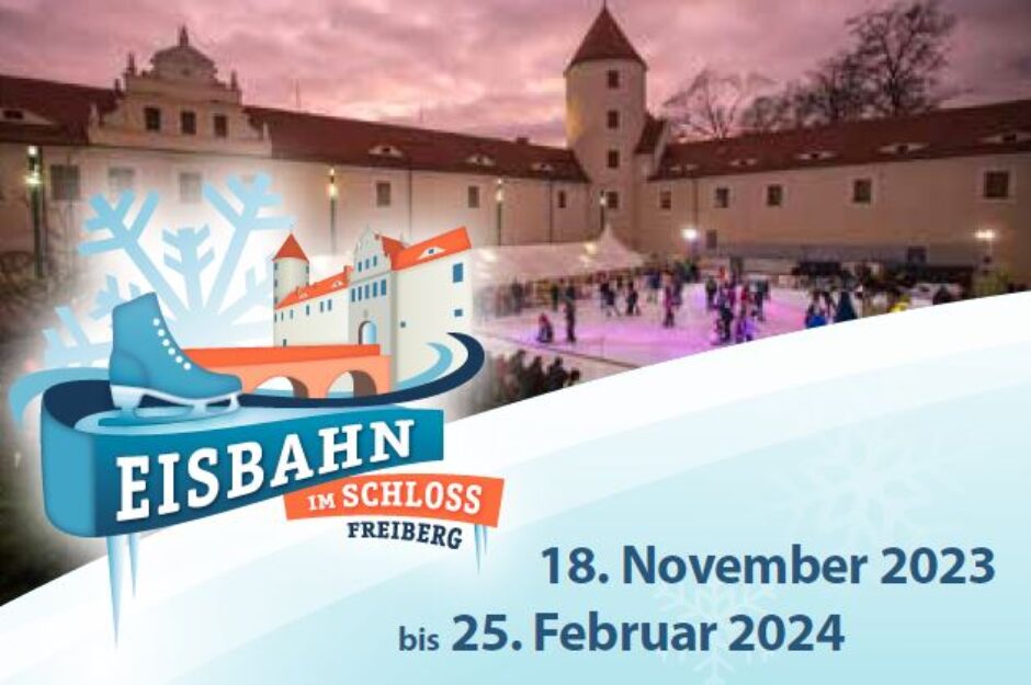 Eisbahn im Schloss Freudenstein: Schlittschuh fahren mitten in Freiberg!