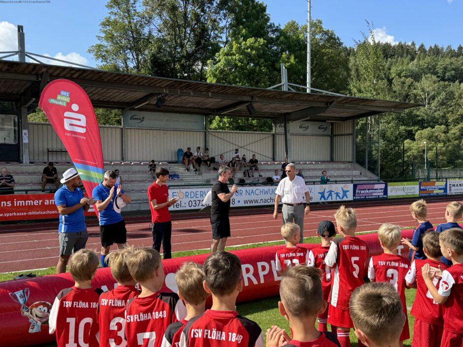 Sparkassen 4 Goals® Turnier in Flöha mit Champions-League-Sieger.