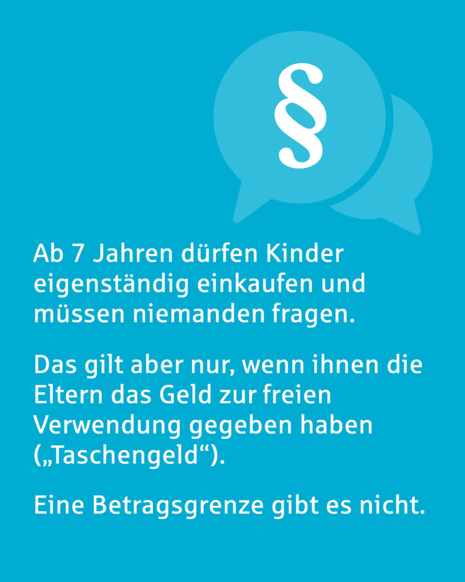 Kurz erklärt: Der Taschengeldparagraph (§ 110 BGB).