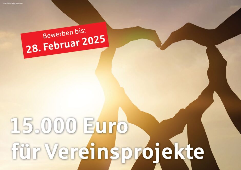 15.000 Euro für Vereinsprojekte: Jetzt bewerben!