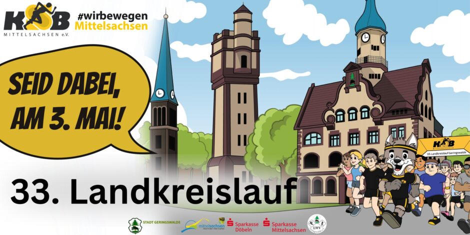 Der Landkreislauf kommt nach Geringswalde: Bis 14. April 2025 anmelden!