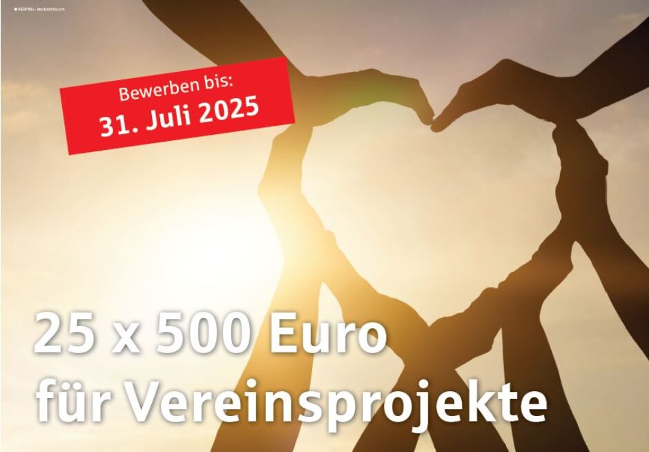 25 x 500 Euro für den guten Zweck: Stiftungen der Sparkasse Mittelsachsen vergeben Förderung zum 25. Geburtstag