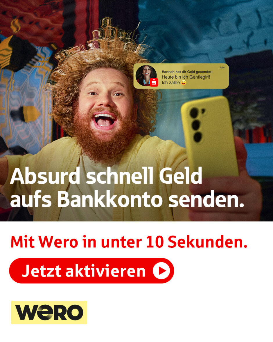 Die Sache mit dem Geld sofort klären: mit Wero in unter 10 Sekunden.