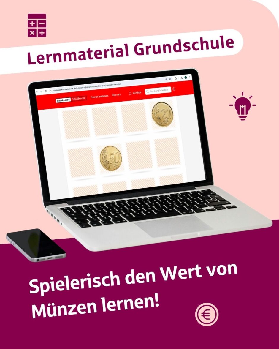 „Sparkassen-Schulservice“ Juli – Münzenmemory