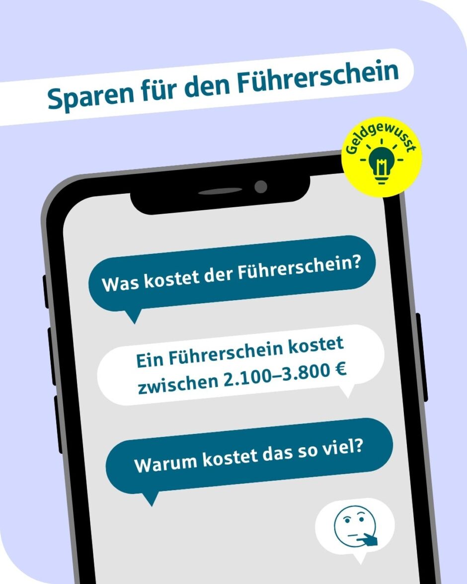 Sparkassen-Schulservice: Sparen für den Führerschein