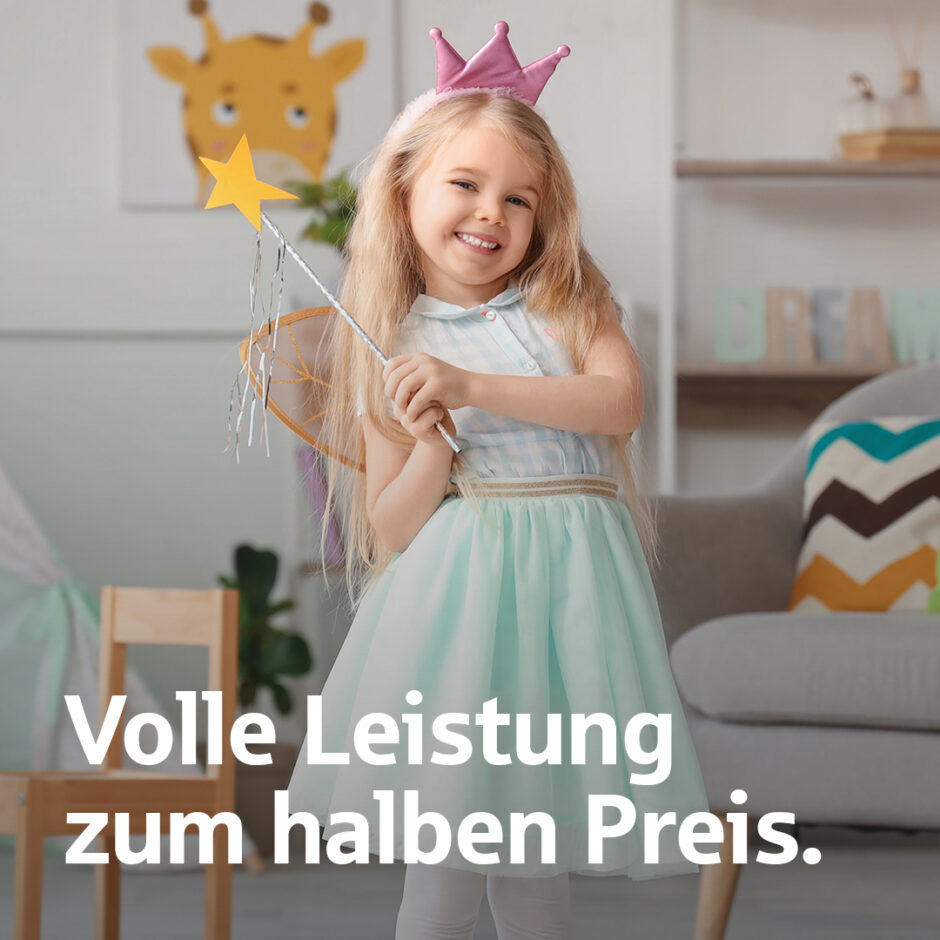 Volle Leistung zum halben Preis.
