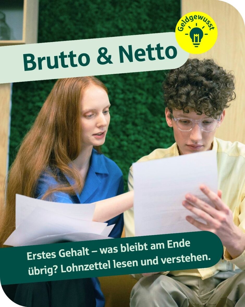 Sparkassen-Schulservice November: Geldgewusst „Brutto & Netto“