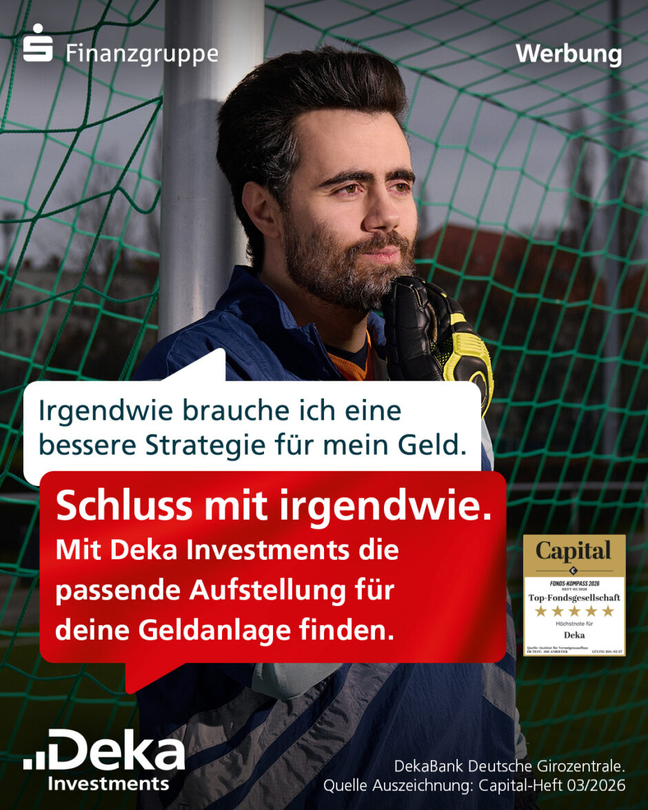 Mit Deka Investments und den Finanzprofis der Deka spielen Sie mit Ihrer Geldanlage in der ersten Liga.