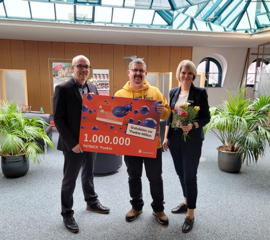 Punkte-Millionär: Eine Million PAYBACK °Punkte gehen nach Burgstädt.