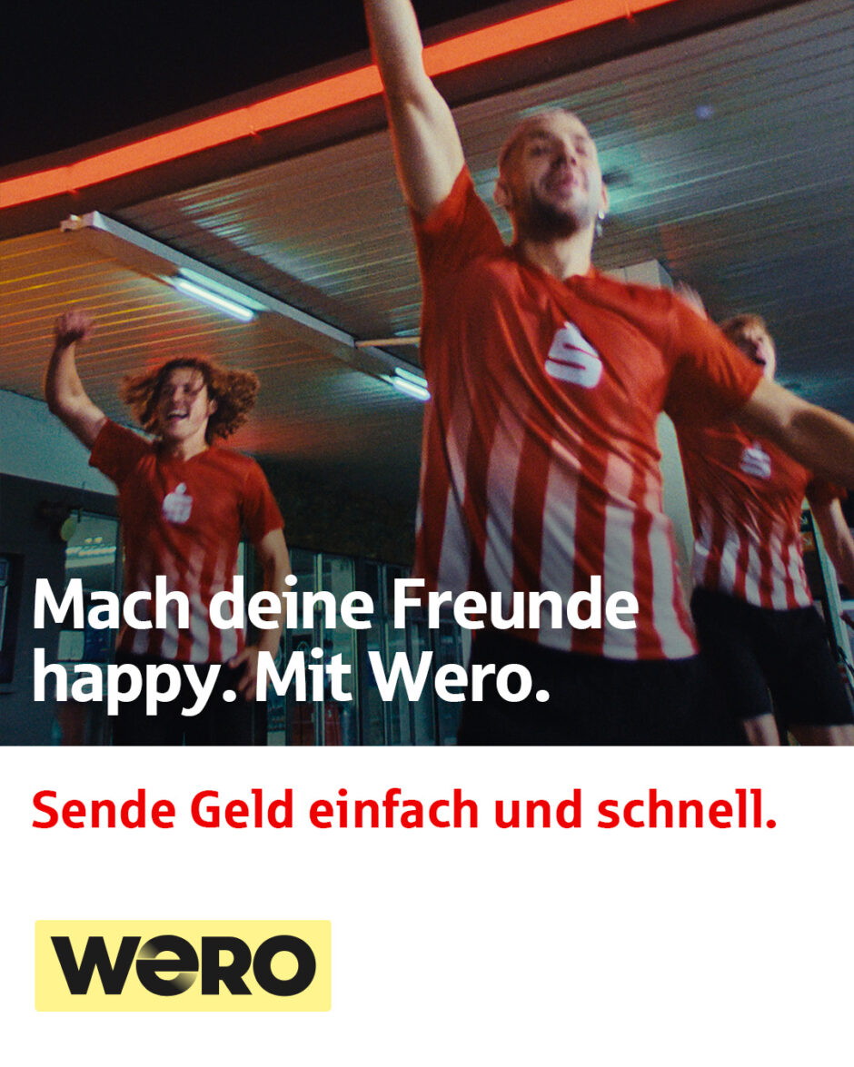 Sende Geld einfach und schnell. Mit Wero.