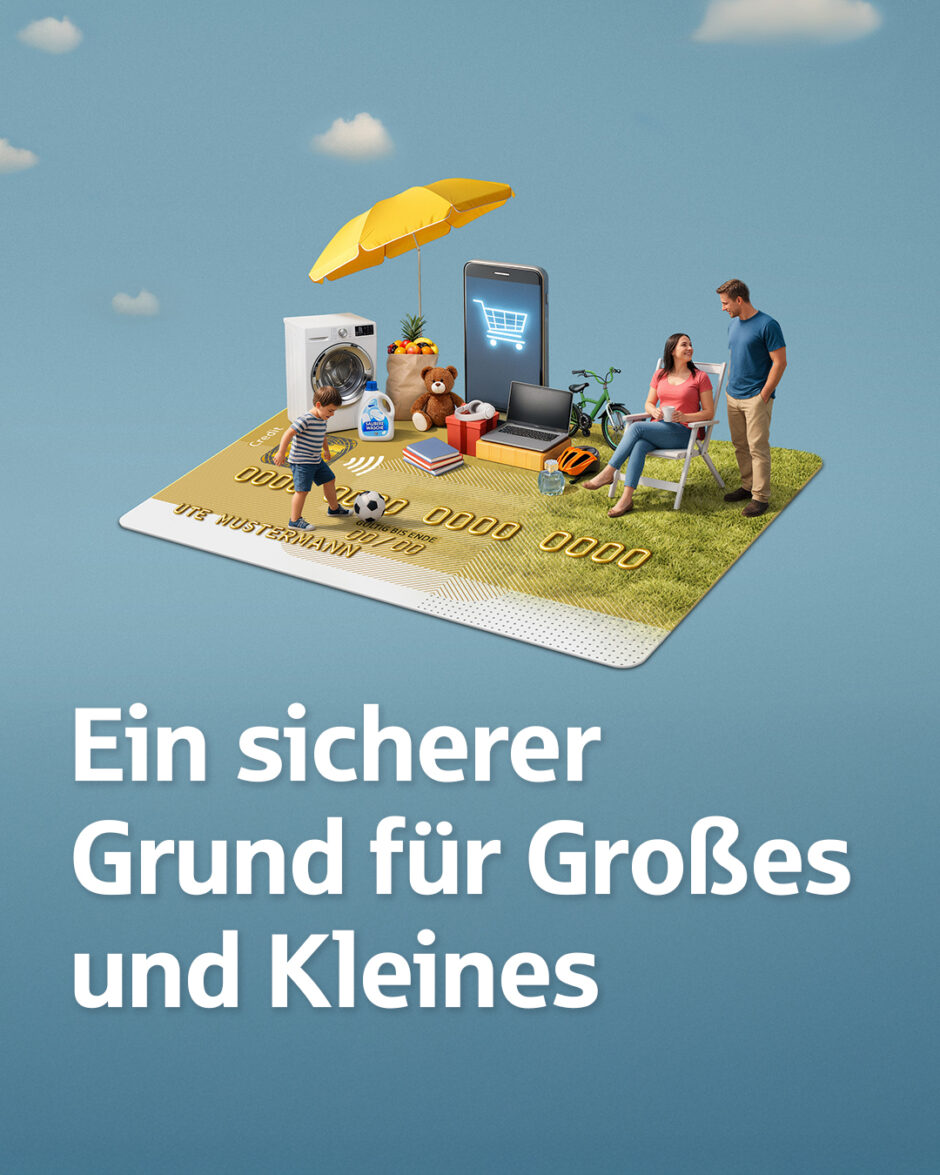 Unsere Kreditkarte Gold: der perfekte Begleiter auf Reisen.