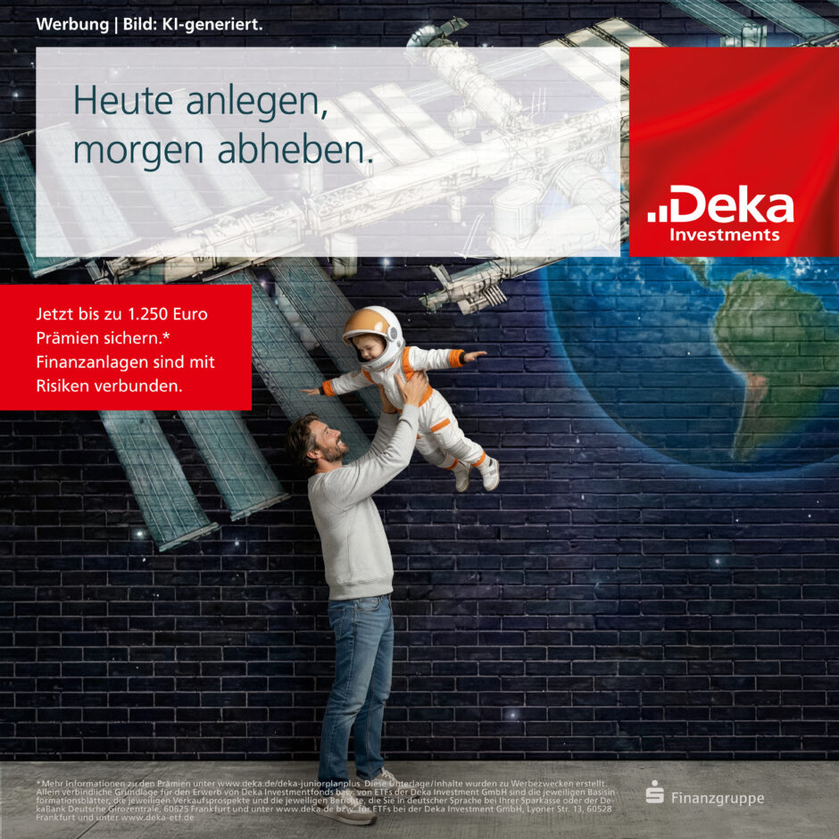 Sparen für Kinder mit Deka-JuniorPlan Plus.