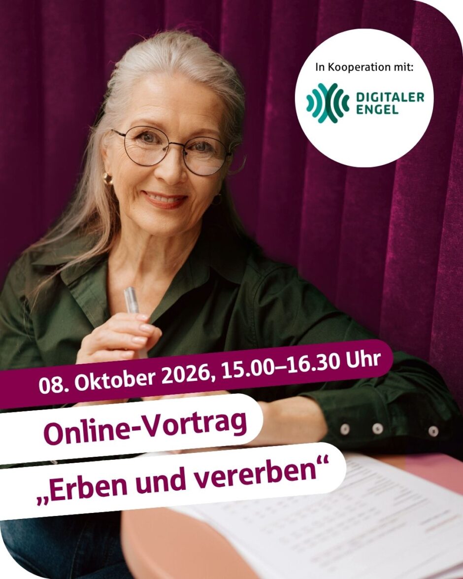 Online-Vortrag: „Erben und vererben“